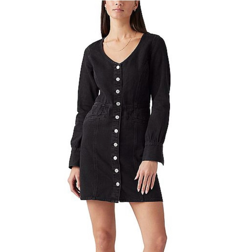Women's Levi's® Monroe Denim Dress BLACK NWT